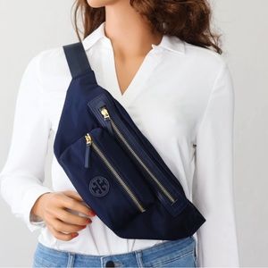 NWT Tory Burch Navy Nylon Crossbody
